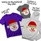 Christmas DTF Transfer - Faux Yarn Snowman Face Ready to Press